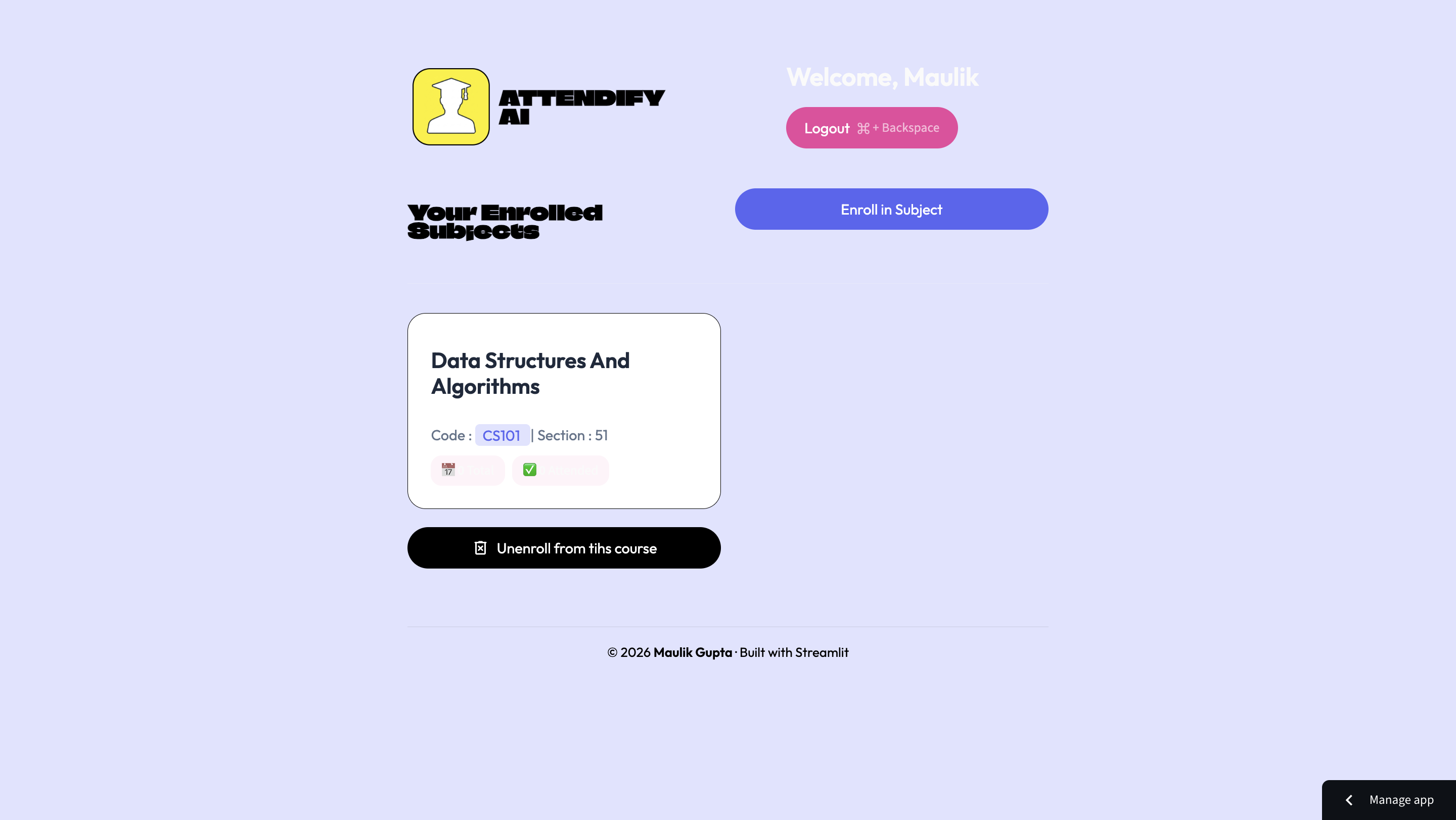 Student Dashboard