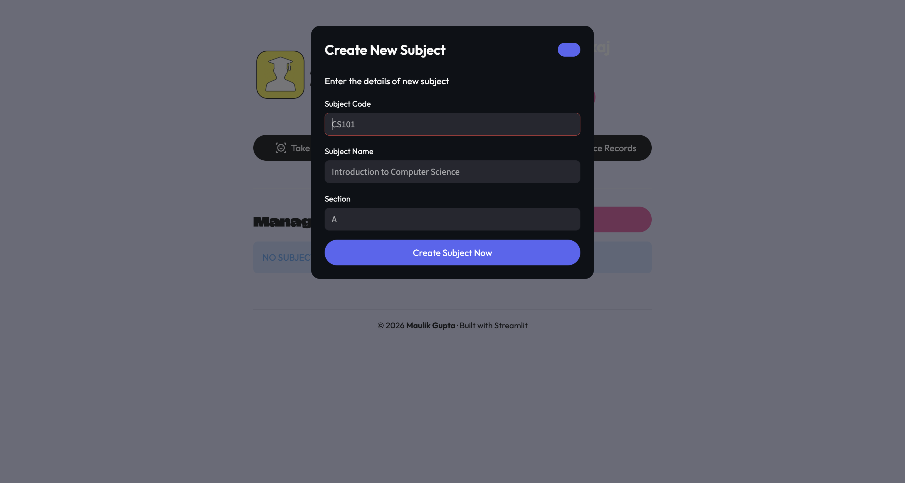 Create Course